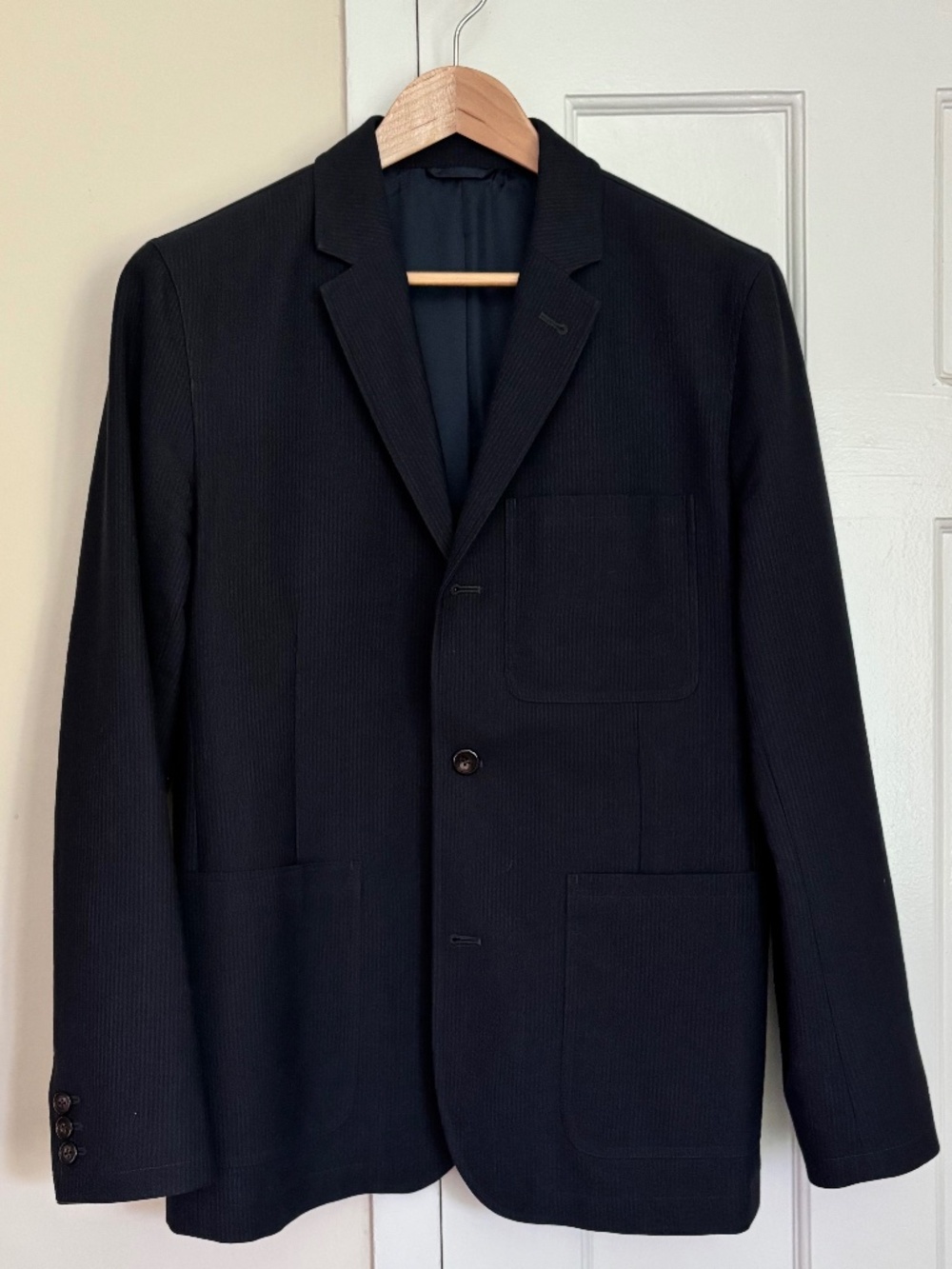 Wallace & Barnes J.Crew Navy Wool Blend Blazer 38R